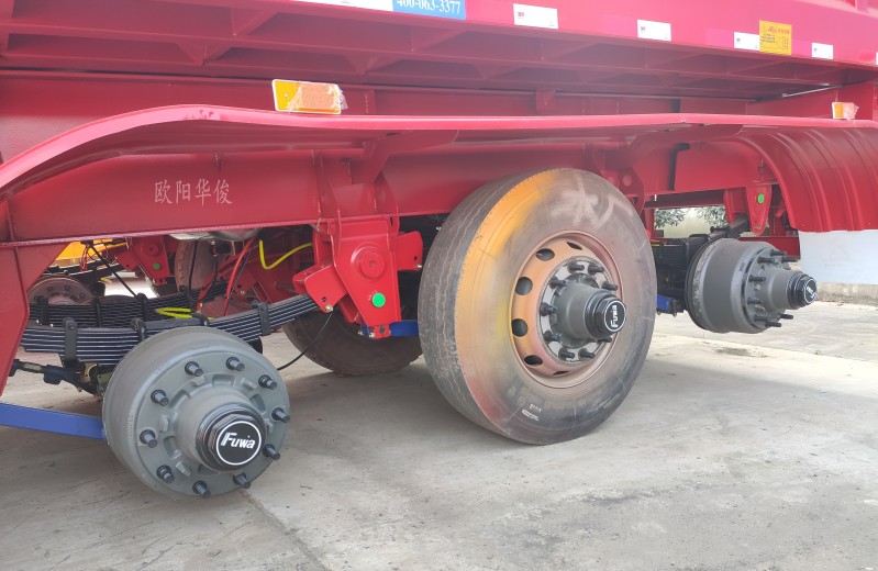 9.5米U型后翻自卸半掛車